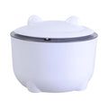 Indoor Cats Litter Trash Can with Enclosed Structure Press Type Lid for Effective Management and Convenience Pet Waste Container