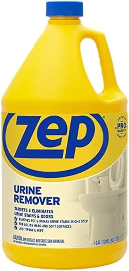 Zep Urine Remover 128 Ounces Targets and Eliminates Urine Odors and Stains