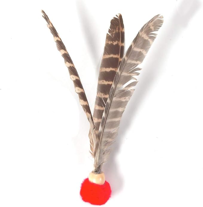 GoCat Kitty Kopter Cat Toy, Throw Toy with Feathers That Spins in The Air