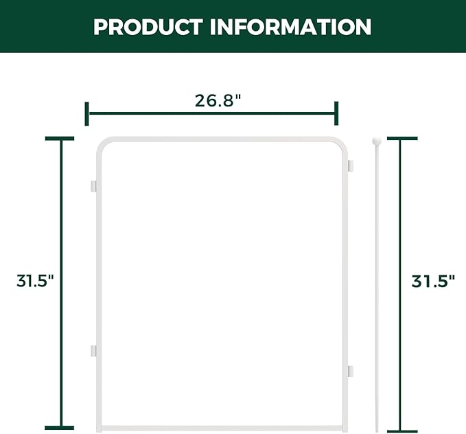 FXW AuraSpace Pro Metal & Acrylic Indoor Dog Playpen, All-Acrylic Clear Heavy-Duty Design, 32" Height 2 Acrylic Panels for Small and Medium Dogs, White│Patented