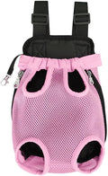 Pet Carrier Backpack - Adjustable Pet Front Cat Dog Carrier Backpack Travel Bag,Legs Out,Easy-Fit for Traveling Hiking Camping for Small Medium Dogs Cats Puppies. (Pink, Medium)
