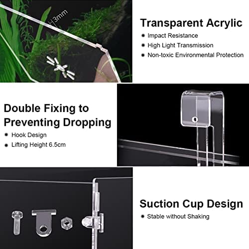 Aquarium Breeder Box, Transparent Acrylic Fish Isolation Box Fish Hatchery Incubator Holder for Newborn Fry Shrimp Guppy (30CM*10CM*10CM)