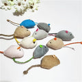 8 Pcs Plush Catnip Mice Toys with Catnip Bag- Interactive Cat Toys for Indoor Cats, Durable Stress Relief Eco-Friendly Small Mouse Chew Playthings（Color Random）