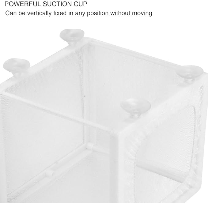 Aquarium Breeder Box with Suction Cups Partition Design Detachable Isolation Hatchery for Fish Fry Tank Breeding(S)