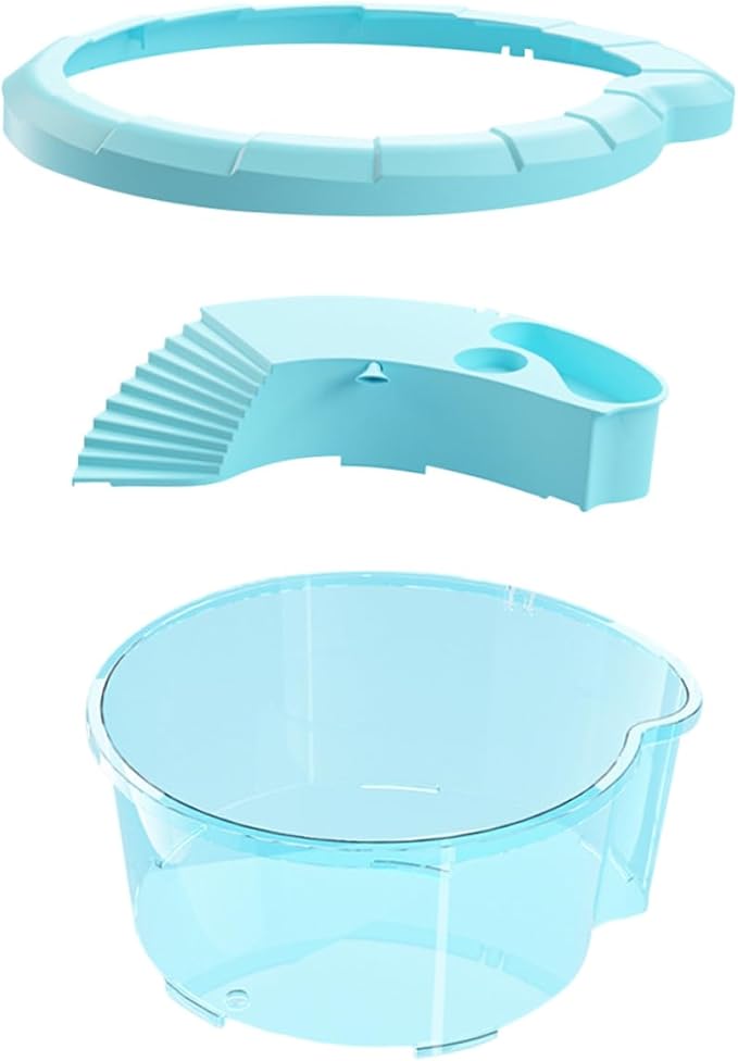FRCOLOR 3pcs Transparent Turtle Breeding Tank Basking Platform Aquarium for Small Turtles and Fish Easy to Clean High Transparency No Needed