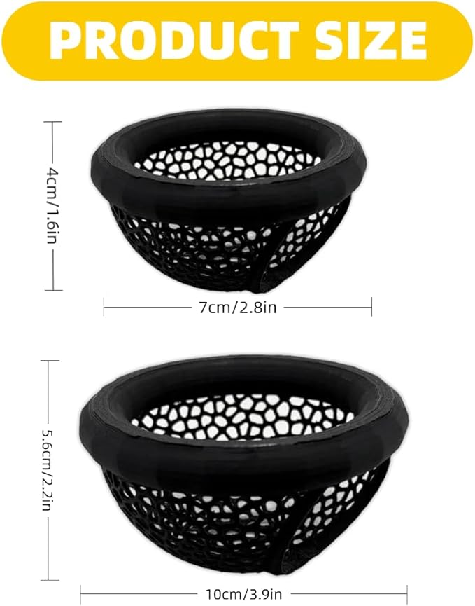 Laoha 2 PCS Floating Betta Hammock & Shrimp Shelter – 3D Printed Aquarium Decor with Feeding Ring, Safe Resting Spot for Betta Fish, Shrimp and Small Fish