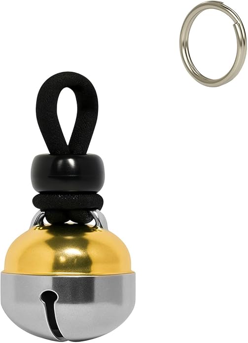 Noble Bells - Handmade in USA, Extra Loud Collar Bell for Cats and Dogs, Premium Brass and Nickel Silver
