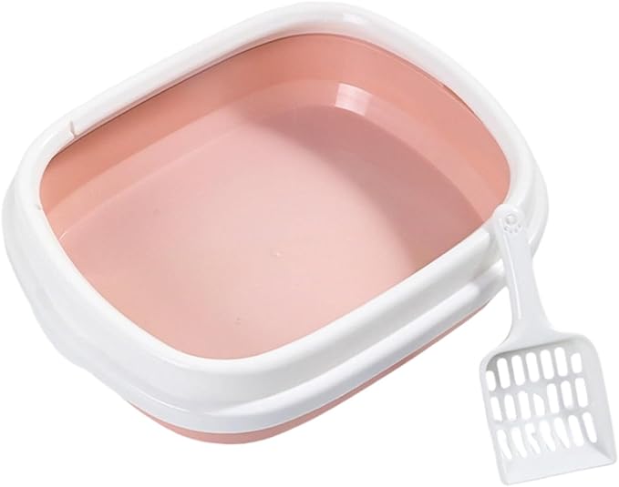 High Wall Cats Waste Container Odor Reducing Cats Litter Box Sifting Scoops for Outdoor Use Easyly Wash Ovals Litters Box