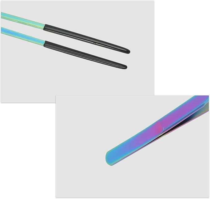 Reptile Feeding Tongs, Stainless Steel Lizard Feeding Tongs, Aquarium Straight Feeding Tweezers for Reptiles W/Rubber Tip, Terrarium Feeding Tongs for Gecko,10.83", Assorted Color
