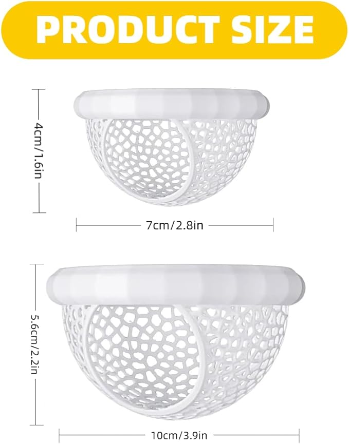 Laoha 2 PCS Floating Betta Hammock & Shrimp Shelter – 3D Printed Aquarium Decor with Feeding Ring, Safe Resting Spot for Betta Fish, Shrimp and Small Fish(2, White)