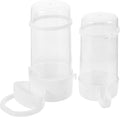2pcs Automatic Bird Waterer and Feeder for Cage Food Dispenser Containers with Hanging Hooks Suitable for Cockatiel and Small Birds Feeding Watering Supplies