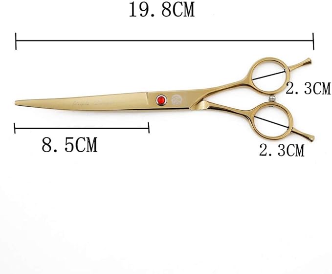 Purple Dragon 7.0 inch Rhinestone Decoration 3PCS Pet Grooming Scissors Dog Hair Cutting & Thinning Shears Set