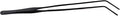 15 inch Black Curved Aquarium Tweezers Stainless Steel Curved Tweezer with Carbonation Protection Coating Against Rust Long Reptiles Feeding Tongs for Aquatic Plants Lizards Spider Snakes