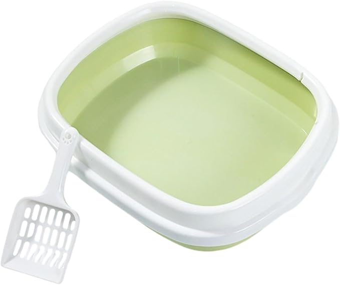 High Wall Cats Waste Container Odor Reducing Cats Litter Box Sifting Scoops for Outdoor Use Easyly Wash Ovals Litters Box