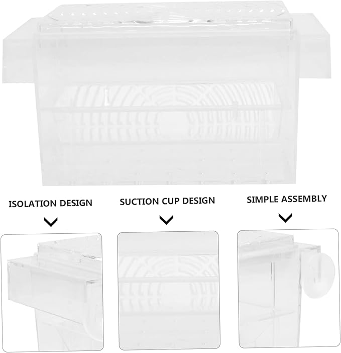 FRCOLOR 1pc Fish Fry Breeding Box Aquarium Isolation Case Fish Hatchery for Separation Efficient Incubator for Aquatic Breeding Tanks