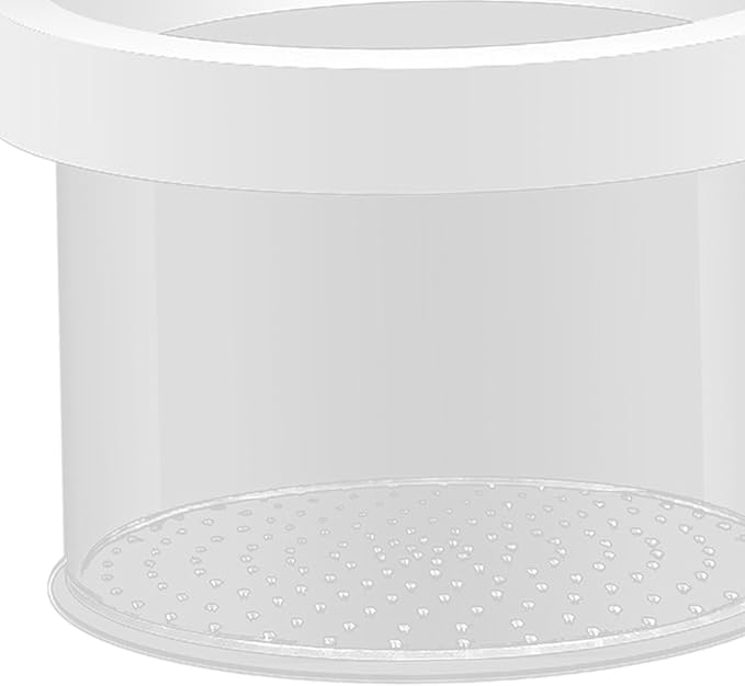 Floating Fish Breeder Box Round Spawning Box Acrylic Fish Isolation Box Hatching Box for Betta Clownfish, Baby Fish Guppy Fry, 15cmx12cm