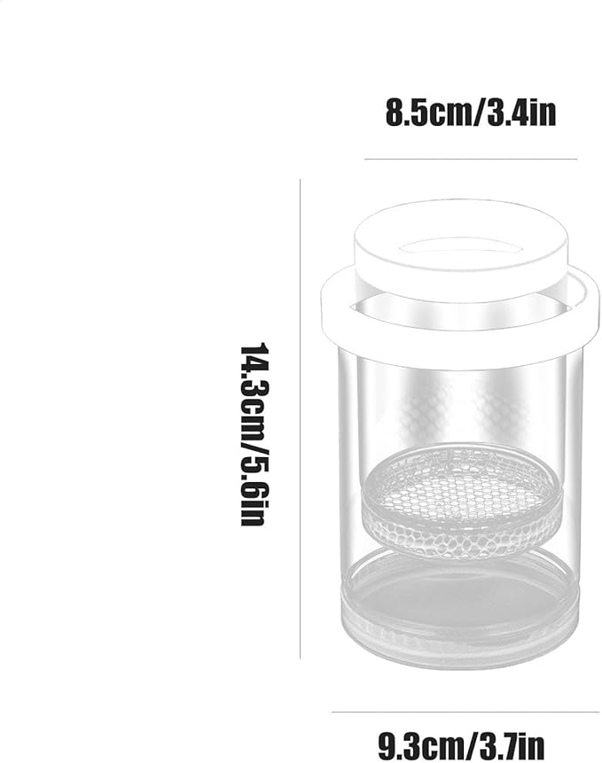 3 Pack Floating Fish Isolation Box for Aquarium Tank, Floating Breeder Hatching Box Clear Hatchery Incubator for Baby Fish Betta Guppy Clownfishes