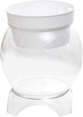 Aquaponic Fish Tank, 3-in-1 Clear Plastic Fish Bowl with Stand & Planter Healthy 1.5 Gallon Fishtank for Aquarium Plants, M Aquaponic Tank, Hydroponic, Small, Fishtank, F