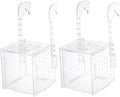 HANABASS 2pcs Acrylic Fish Tank Breeding Isolation Safe Fish Incubator for and Shrimp Easy to Clean Convenient for Aquarium Use