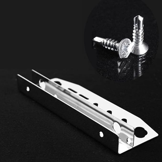POPETPOP Multi-use Aquarium Tool Holder Stainless Steel Mountable to Cabinet or Cylinder Wall for Scissors Tweezers