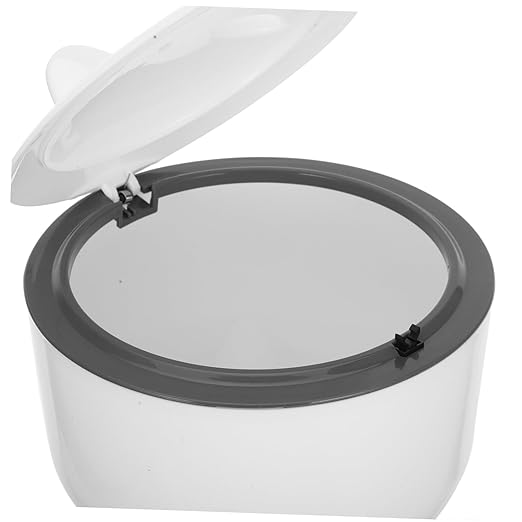 POPETPOP 1set Enclosed Cat Litter Disposal Bin Odor-Sealing Lid Large Capacity Plastic Trash Can for Cat Waste Multi-use Small Garbage Bin Includes for Easy Cleanup