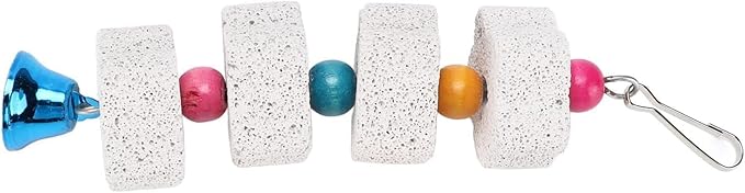 White Bird Beak Grinding Stone,Chewing Bird Beak Grinding Stone for Parrots Hamsters and Other Small Animals Small in Size and Light in Weight,Pet Supplies