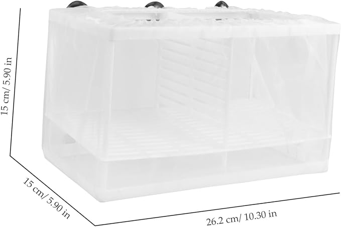Fish Isolation Box Fish Breeding Tank Fine Mesh Design for Hatching and Spawning Aquariums