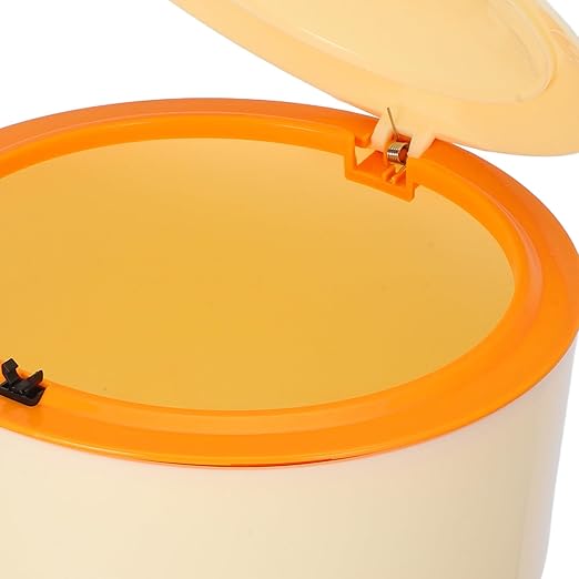 VILLCASE Closed Cat Litter Trash Can with Lid and Odor Seal, Plastic Waste Bin for Small Pets, Includes 90 Trash Bags, Portable Cat Poop Container for Bathroom and Desktop Use