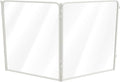 FXW AuraSpace Pro Metal & Acrylic Indoor Dog Playpen, All-Acrylic Clear Heavy-Duty Design, 32" Height 2 Acrylic Panels for Small and Medium Dogs, White│Patented
