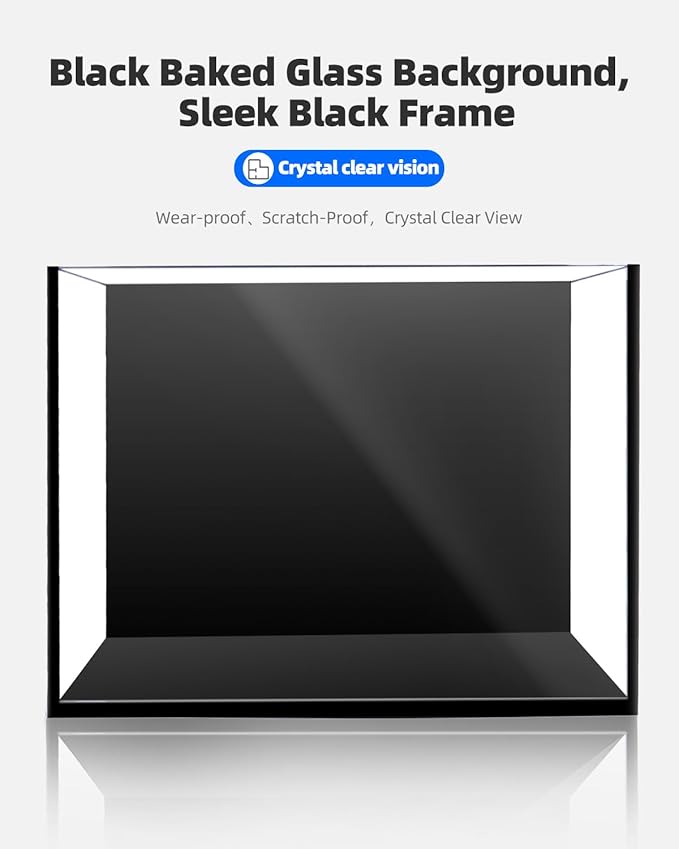 5 Gallon Fish Tank 4.8 Gallon, Small Aquarium Fish Bowl Ultra Clear Rimless Design for Betta Goldfish Snails Shrimp Aquatic Planting