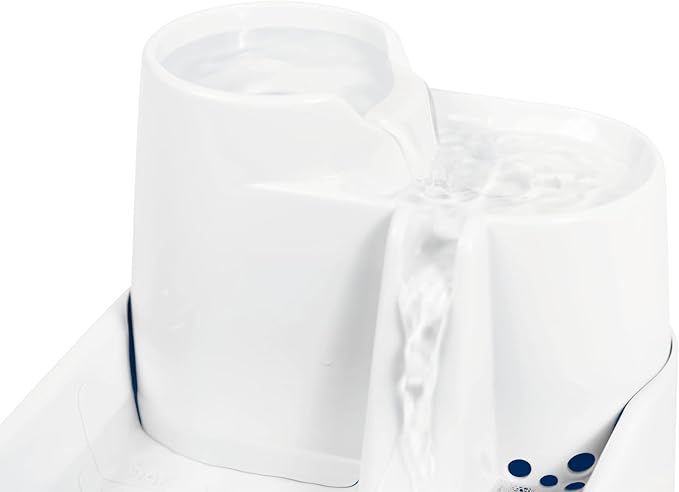 Cat Mate Multi-Level Pet Water Fountain (335) - BPA and BHT Free 3-Stage Filter, for Cats & Small Dogs, Quiet and Hygienic Drinking Fountain, 70 fl. Oz Capacity