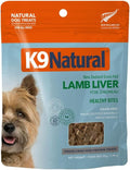 K9 Natural Grain-Free Freeze-Dried Dog Treat, Lamb Liver Bites 1.76oz