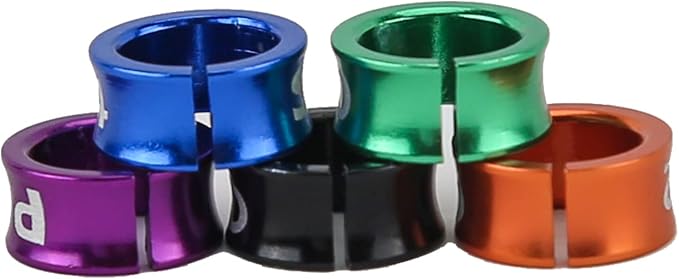 Open Bird Ring Bird Band Bird Foot Ring Bird Leg Bands Rings for Birds Tags Aluminum Alloy Split Ring Mixed Color for Parrots Hibiscus Bird Finches Etc 50Pcs (ID 5.7MM)
