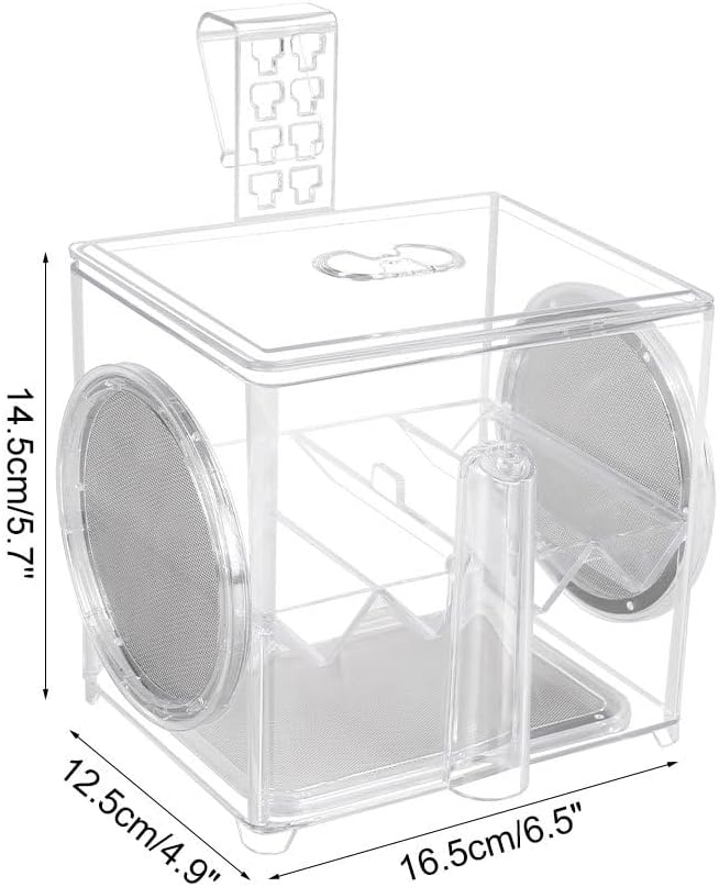 Aquarium Breeding Box,Wall-Mounted Installation Acrylic Tank Hatchery Incubator Box with Feeding Hole for Fish Hatching Rearing