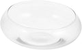 YARNOW Clear Glass Fish Bowl Desktop Fish Tank for Goldfish Shrimp and Plants Hydroponic Flowerpot Portable Fish Keeper Multi Functional Aquarium High Transparency