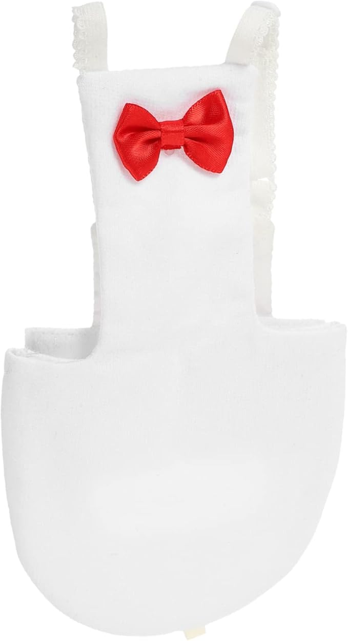 Yardwe Flight Bird Diaper Suit for Parrots Washable Nappy for Cockatiels Parakeets and Pigeons Soft Material Eye-catching Design White