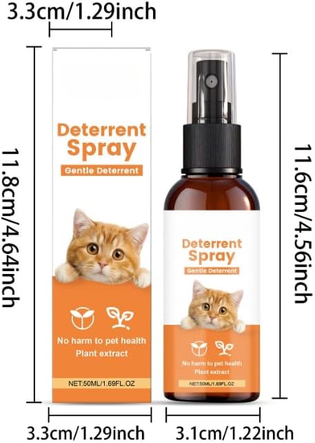 Pet Training Spray - Anti Scratch Deterrent for Cats & Dogs | Gentle Furniture Protector Spray | Indoor No-Chew Behavior Aid | Safe for Kittens, Puppies, Sofa, Carpets & Wood