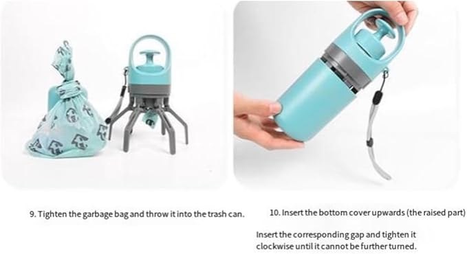 Portable Pet Pooper Scooper,Portable Pooper Scooper for Dogs,Portable Poop Scooper with Bags,Pooper Scoopers with Bag Attachment,with 15/60/120 PCS Bag Attachment. (120, Bags)
