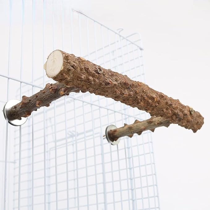 Natural Pepper Wood Bird Perches for Parrot - Wooden Bird Parrot Stand Branches Parakeet Cage Perch Accessories for Small Birds Budgies Cockatiels Conure Lovebirds