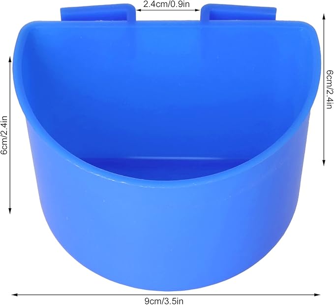 Zerodis Pigeons Feeding Cups, Plastic Bird Dish for Watering and Feeding, Easy to Hang Supplies for Bird Breeders and Pet Owners (S #12)
