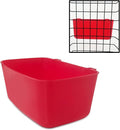12 Pack Feeder Waterer Chicken 21 oz Food Water Cage Cups Rabbit Puppy Cat Hanging Feeding Dish Coop Bowl Watering Container Treats Drinker for Pigeon Bird Bath Basin Hamster Bed