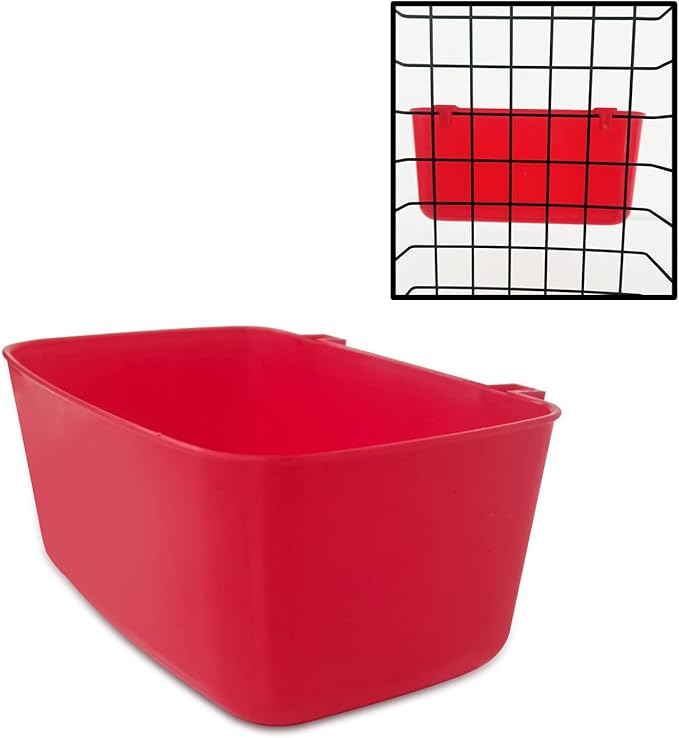 12 Pack Feeder Waterer Chicken 21 oz Food Water Cage Cups Rabbit Puppy Cat Hanging Feeding Dish Coop Bowl Watering Container Treats Drinker for Pigeon Bird Bath Basin Hamster Bed