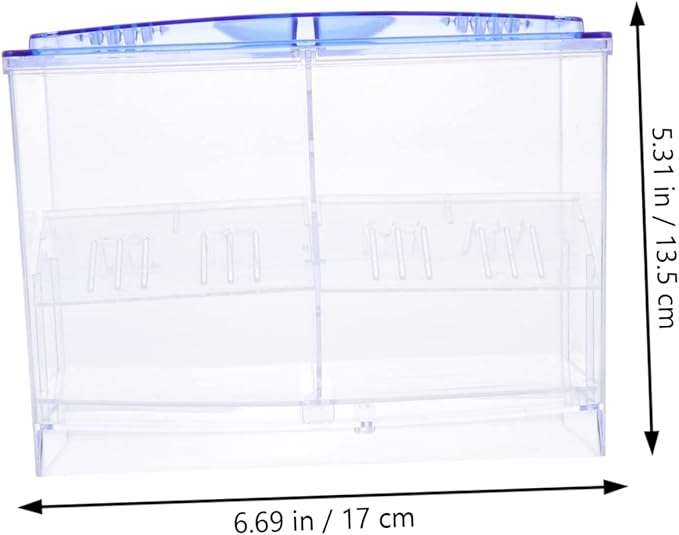 BESPORTBLE 1pc Transparent Fish Breeding Box Cups Dual-Layer Isolation Container for Fry Hatching Protects Fish from Incubator and Shrimp