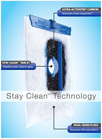 Tetra Whisper Bio-Bag Filter Aquarium Cartridges, Large Filter with Stay Clean Technology, Removes Odors and Discoloration, Easy to Assemble, 12 Large Blue Filters
