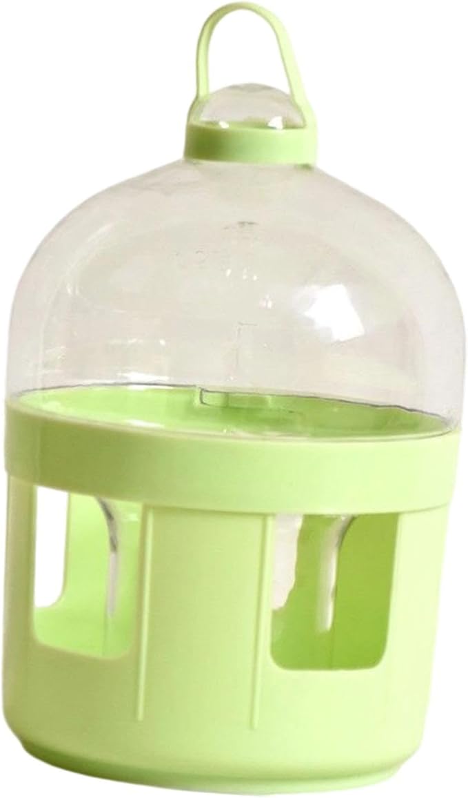 Pigeon Water Dispenser Bird Drinker Large Capacity Automatic Pet Water Pot Container Drinker Bottle for Parrot Lovebirds Duck, 2L