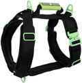 Ultimate Urban Premium Dog Harness - No Choke/Pull/Escape Dog Harness with Adjustable Padding, Heavy Duty, Easy On/Off, High Strength Buckles, Emergency Handle and 3 Connect Points (Black, XL)
