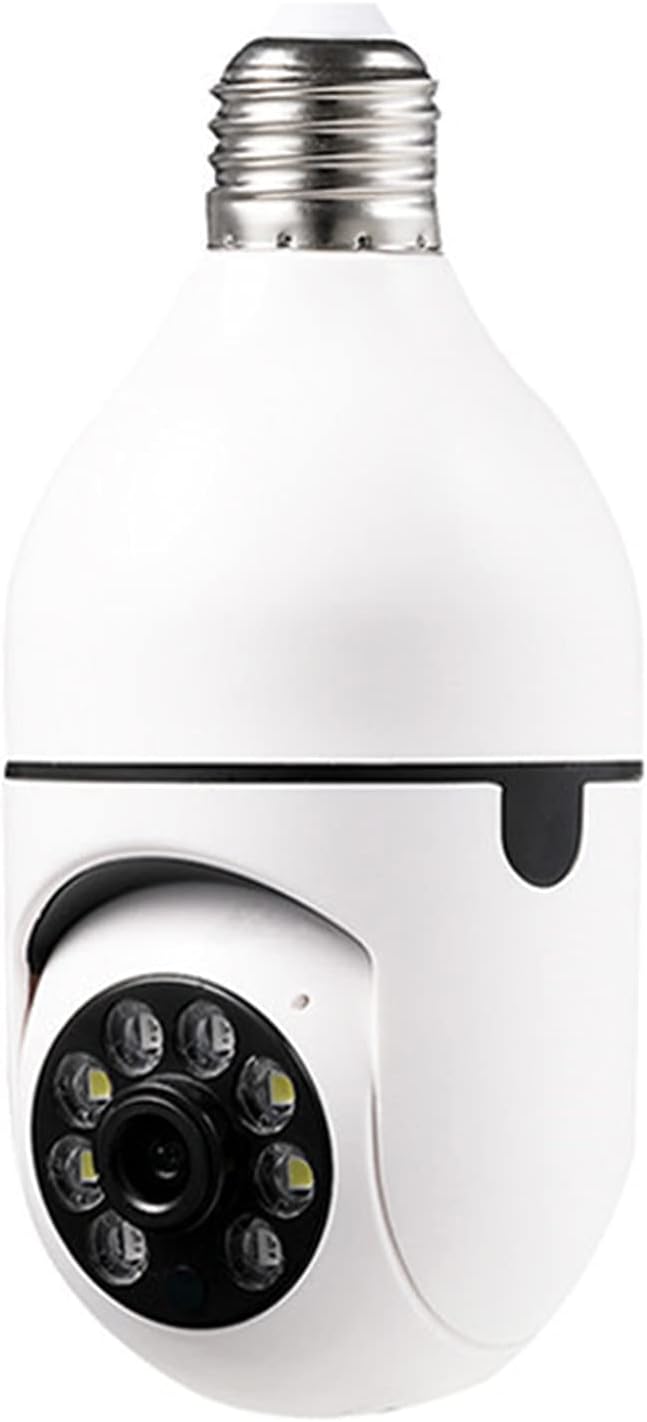 Home WiFi Camera Light Bulb IP Security Camera Wireless Night Network Surveillance Baby Monitor Dog Pet Camera Indoor 360 Eyes Night Vision Camera 1080P Home Security Camera/397