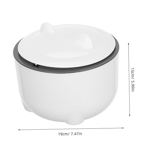 1Set Litter Disposal Bin Lid Operation Trash Bags Included Compact Plastic Waste Bin for Cat Litter Cute Desktop Trash Can for Tidy Space