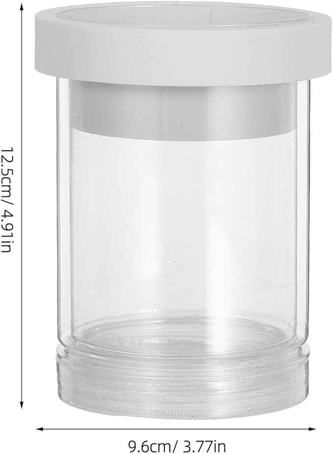 minkissy Aquarium Fish Breeding Box Floating Hatching Isolation Incubator with Divider and Egg Net Small White for Guppy and Small Fish Tank