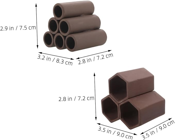 Milisten 2pcs Durable Ceramic Breeding Shelter for Aquarium Fish Tank Versatile Hiding Spots for Freshwater Shrimp Habitat and Spawning Decor